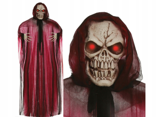 Dekorácia Kostlivec v plášti 195 cm Halloween